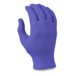 purple Solid Color Gloves, back view