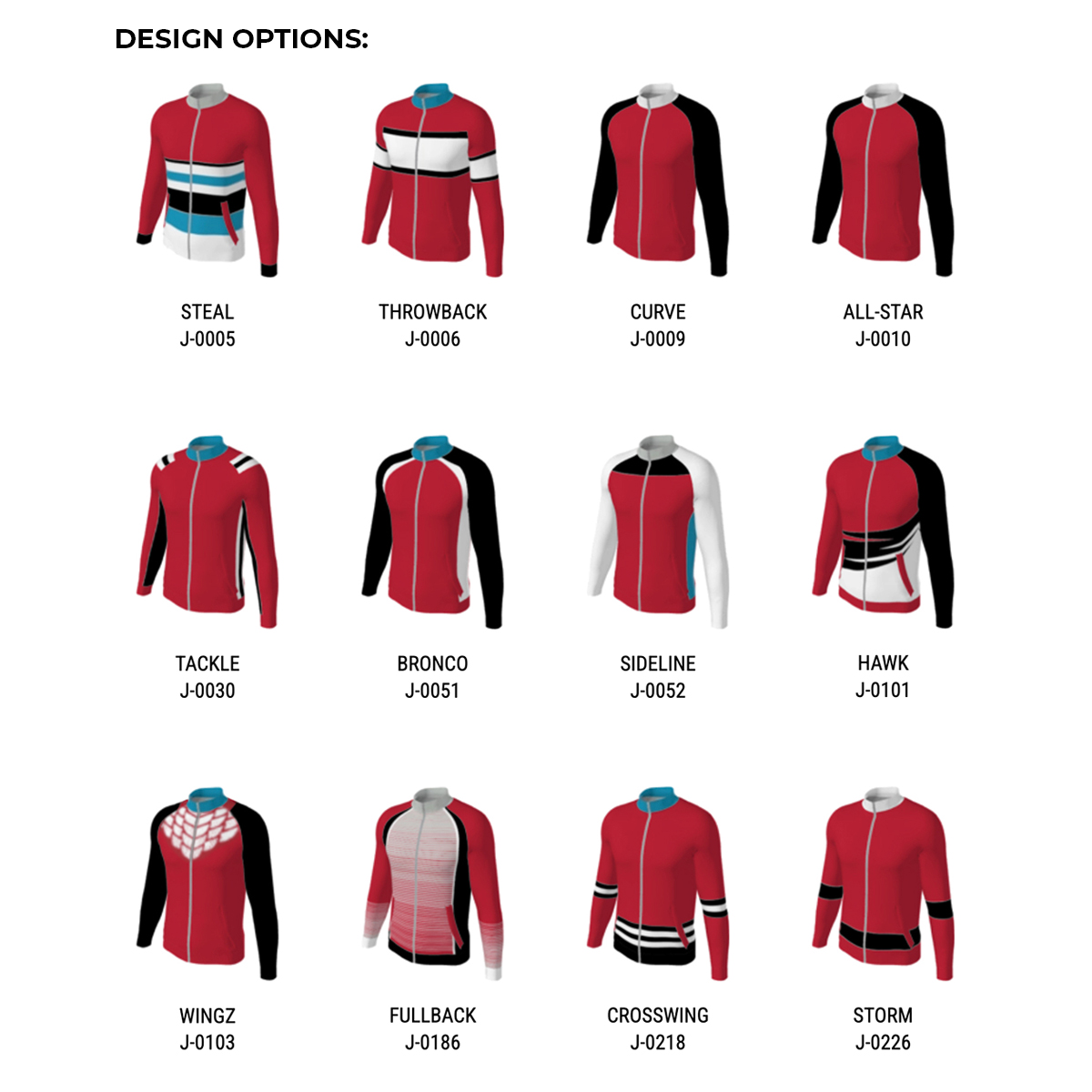 champro sublimation options; for assistance please contact our sales team