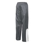 Graphite/White Champion Quest Warm-up Pants, front three-quarters view