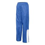 Royal/White Champion Quest Warm-up Pants, front three-quarters view