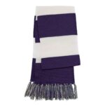 Sport-Tek Spectator Scarf - Purple/White