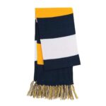 Sport-Tek Spectator Scarf - True Navy/Gold/White