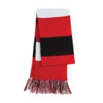 Sport-Tek Spectator Scarf - True Red/White/Black