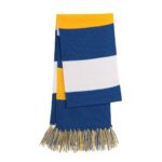 Sport-Tek Spectator Scarf - True Royal/Gold/White
