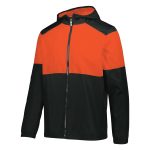 black/orange men's Holloway SeriesX Warm Up Jacket
