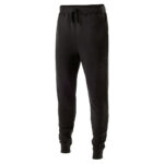 adult black holloway 60/40 fleece jogger pant, front left three-quarters view