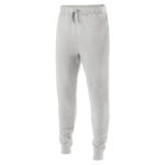 adult charcoal heather holloway 60/40 fleece jogger pant, front left three-quarters view