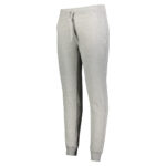 women's charcoal heather holloway 60/40 fleece jogger pant, front left three-quarters view