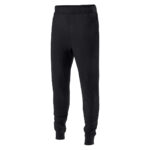 youth black holloway 60/40 fleece jogger pant, front left three-quarters view