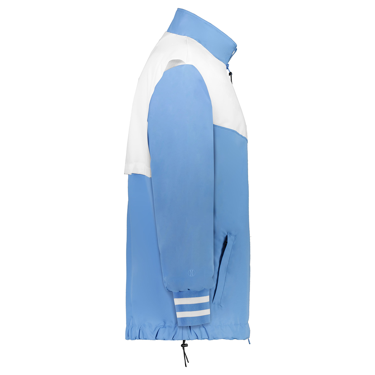 columbia blue/white holloway rowhouse jacket, right side