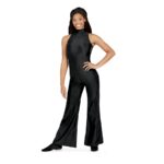 Dance Leg A-Line Unitard - Black, XS