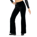 Plush Velvet Jazz Pants - Black, XS