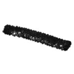 black 1 inch sequin headband