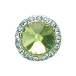 kiwi celestial button earrings
