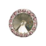 smoke celestial button earrings