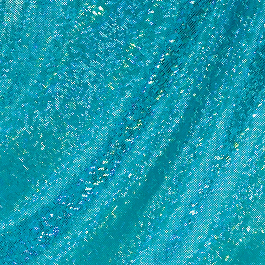 Turquoise Shattered Glass Fabrics
