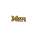gold "mgr" award pin