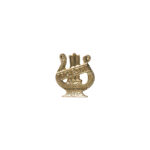 gold orchestra lyre award pin