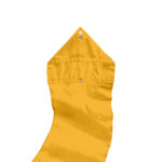 color detail of goldenrod poly china silk wave ribbon