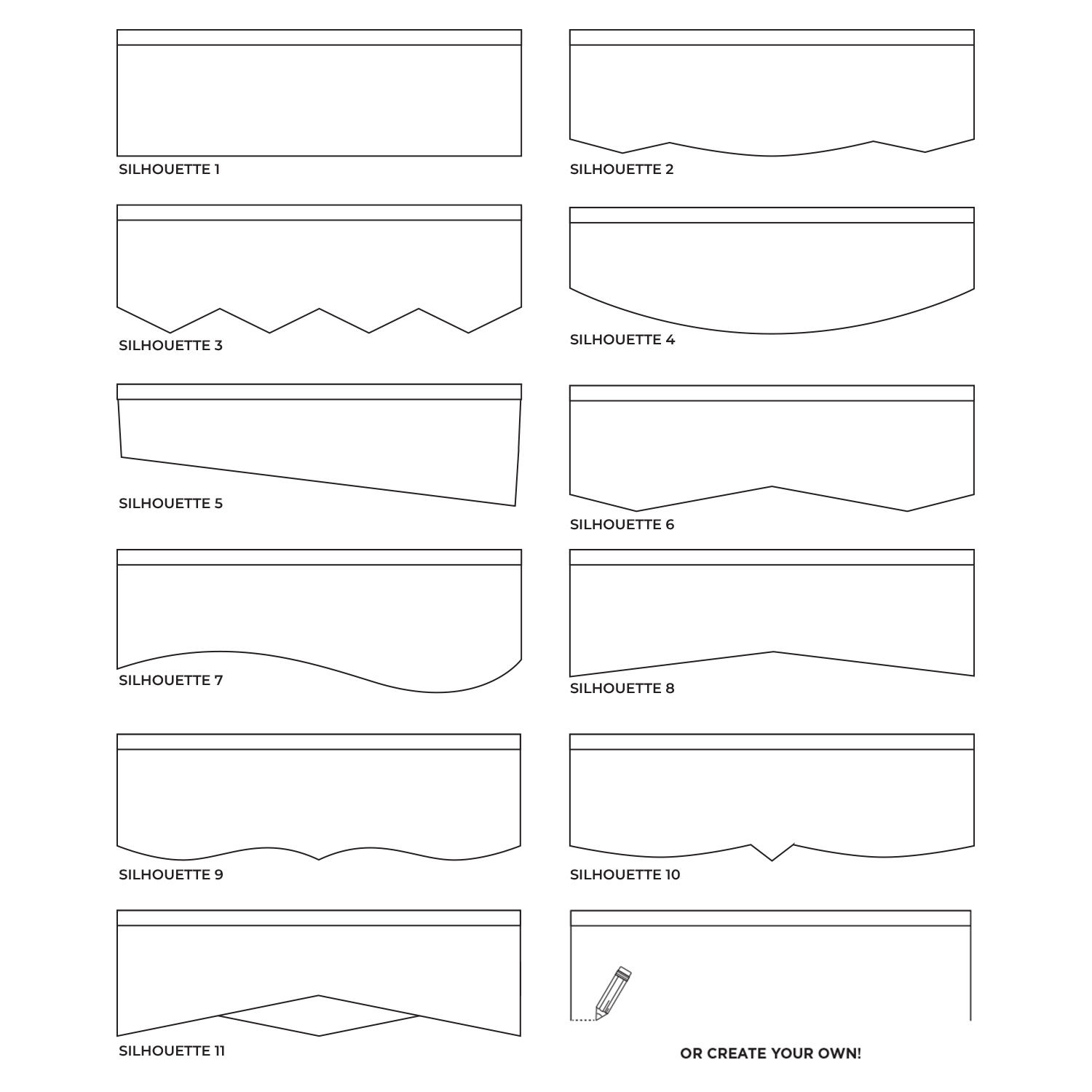 digital parade banner silhouettes