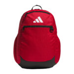 Team Power Red adidas Striker 3 backpack, front view