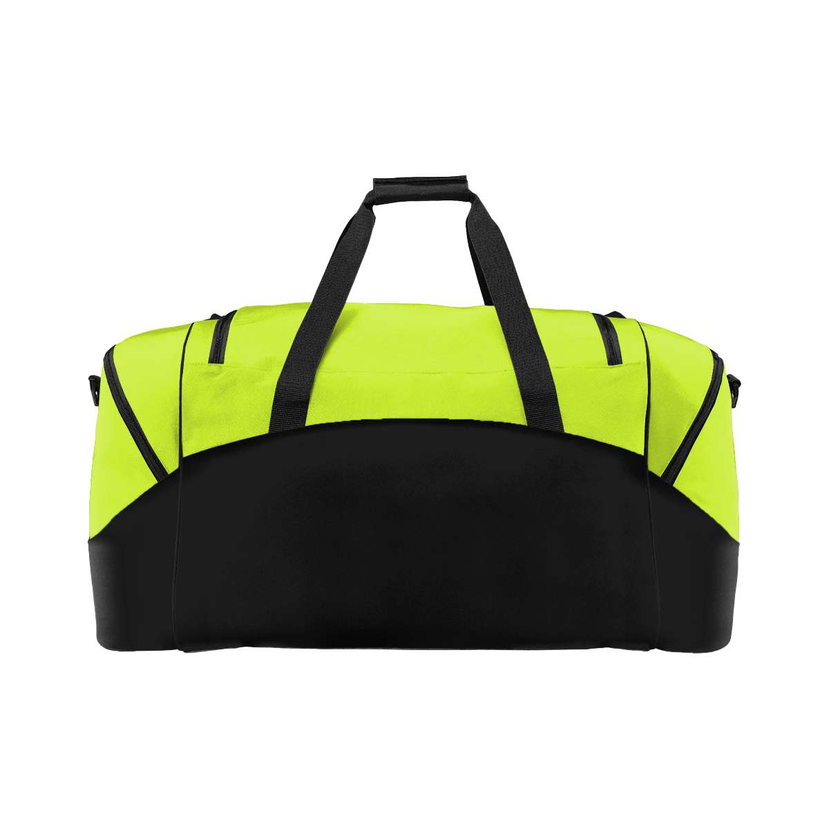 safety yellow Colorblock Sport Duffel bag, back view