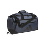 Twill Onix Grey/Black adidas Small Defender 5 duffel bag, front view