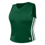 forest cheer shell with forest and white trim, front three-quarters view