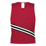 scarlet/black augusta cheer squad shell