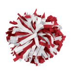 red/white Two-Color Plastic Cheerleading Show Pom