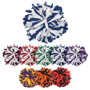 6" Two-Color Plastic Show Pom