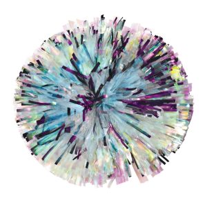 Custom Lazer Pom With Metallic Glitter