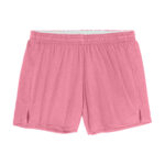 true pink sport-tek jersey knit squad shorts