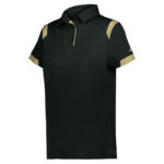 black/vegas badger on the rise polo, front three-quarters