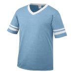 light blue/white Augusta Sleeve Stripe Jersey