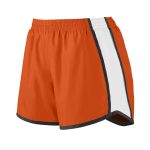 Orange Augusta Pulse Team Shorts, Front Three-quarters View