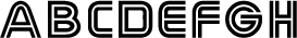 blue line font style