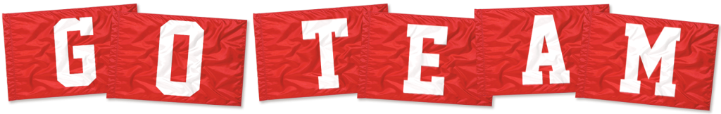 red flags that spell out go team