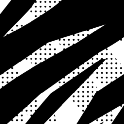 black and white modern zebra print dye-sub pattern