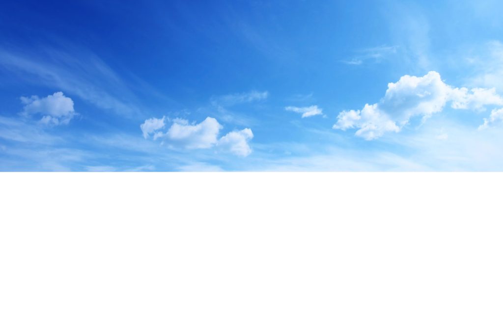 a bright blue sky with clouds