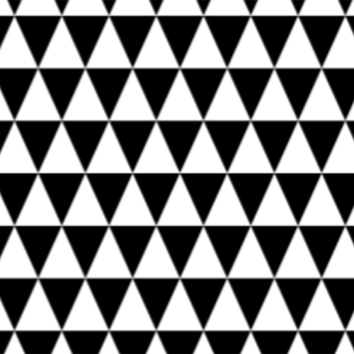 black and white triangle print dye-sub pattern